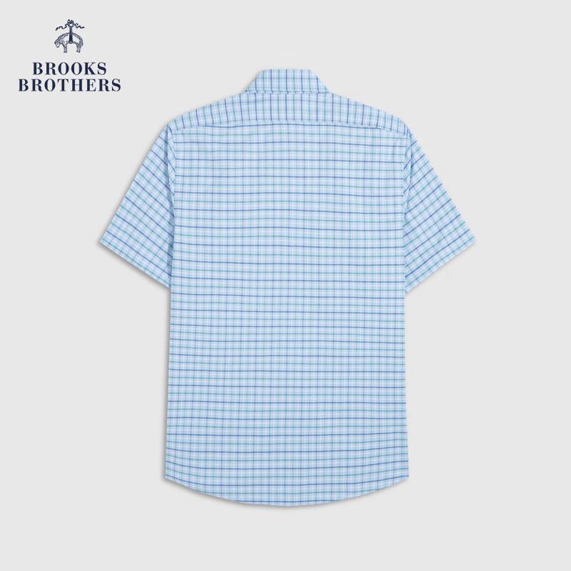 

Мужская оксфордская рубашка Brooks Brothers с коротким рукавом, простая в уходе S