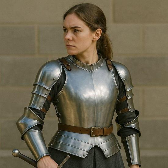 Women’s Medieval Steel Armor  Full Wearable Knight Breastplate  Arm Harness , SCA and Cosplay Armor Custom Fit
