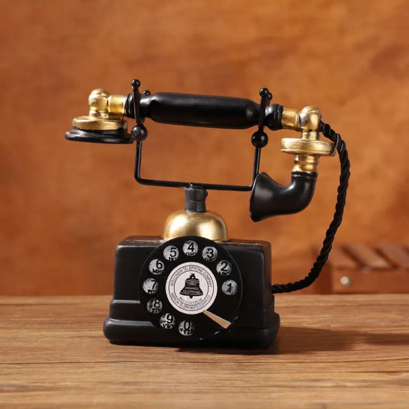 Telefon Retro American Afișaj Decorare Casă Living Vitrină Vin Bar Recuzită Shooting Model Telefon Nostalgic Ya775