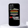 Techno Music Fashion Black For iPhone Samsung Galaxy Redmi Note S 17 16 15 14 13 20 24 25 54 Pro Max Ultra Fe Air Cover Poco