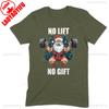 Santa Christmas Bodybuilder  Workout Holiday TShirt Funny Xmas Fitness Santa Claus Graphic Tees Men Casual Cotton Tops