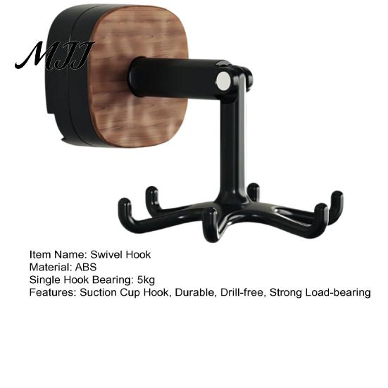 Strong Suction Cup Hangers Swivel Hook, 360 Degree Rotation And Telescopic Design No Drill Wall Vacuum Hook for Kitchen Bathroom Accessory Hooks