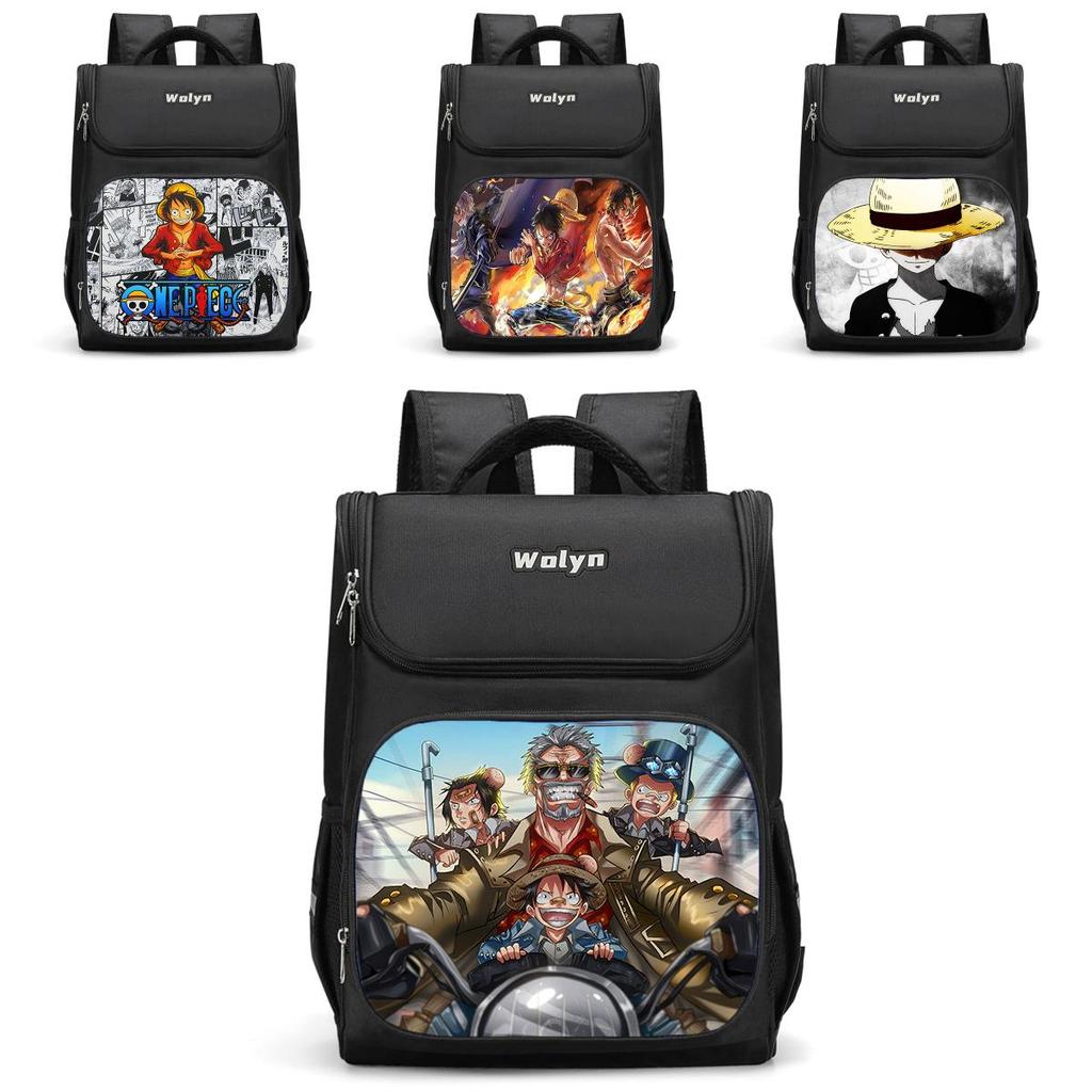 Spacious Luffy Zoro Backpack For Elementary Boys And Girls With Double Layer Oxford Fabric