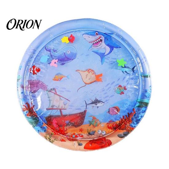 Safe Water Mat for Newborns Inflatable Splash Pad Toddlers, Thickened PVC Outdoor Sprinkler Play Stable Tummy Time Floor Babies, Sensory Toy