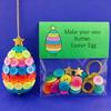 1/4 Sets DIY Easter Button Ornament Kit Handmade Easter Bunny Egg Carrot Hanging Decoration Button Art Crafts Easter Basket Stuffers Party Favors