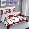 3pcs The Battle Cats pattern bedding set duvet cover set includes duvet cover &pillowcases, perfect all season bedroom decoration & gift