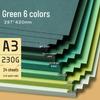 Yuanhao A3 Thick Colored Cardstock, 230g for Kindergarten & Elementary School Crafts