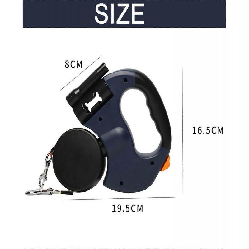 Zwei Hunde Reflektierende Einziehbare Haustierleine, 360 Grad Verwicklungsfrei, Zwei Hunde je bis zu 33 lbs und 10ft