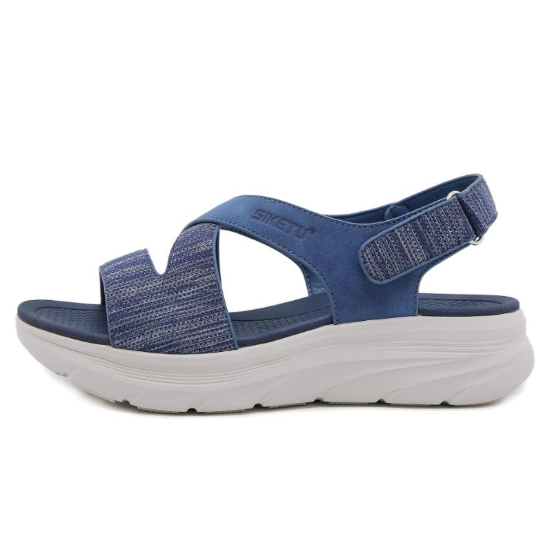 New 2025md Lightweight Sandals Casual Sports Comfortable Thick Sole Velcro Large Size Women's Shoes Fashionable And Versatile