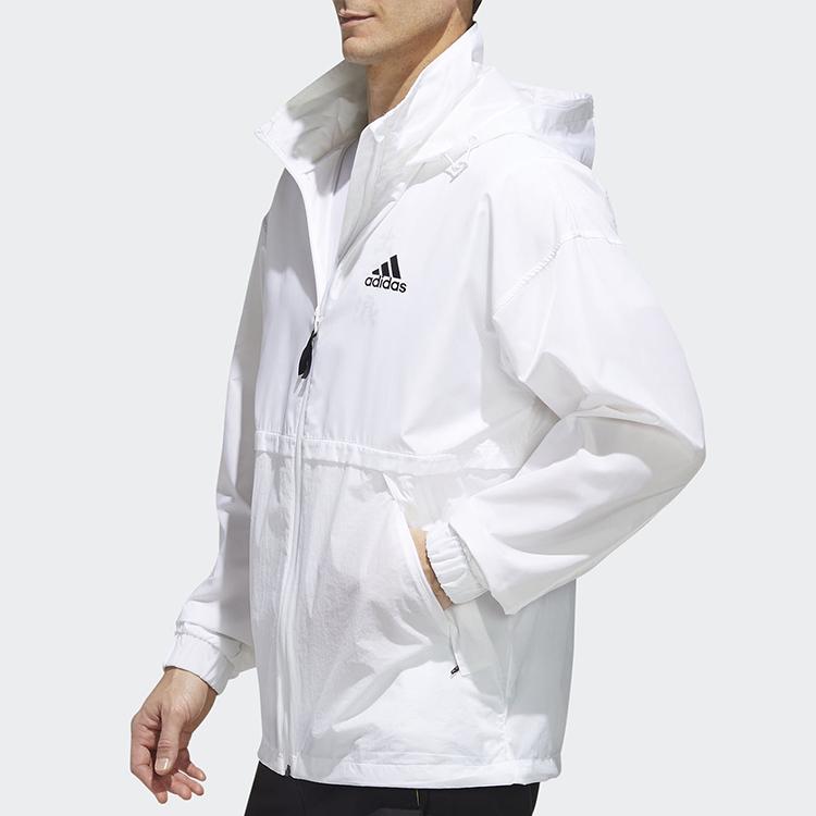 Adidas Outdoor Sports Stand Collar Jacket Men Jacket White FM7518