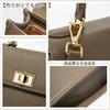 YOBLUELO Genuine Leather Shoulder Bag for Small Mini Elegant or Handbag with Zipper Pocket Women, Handbag, 2-Way Bag, Lightweight, Simple, Look,