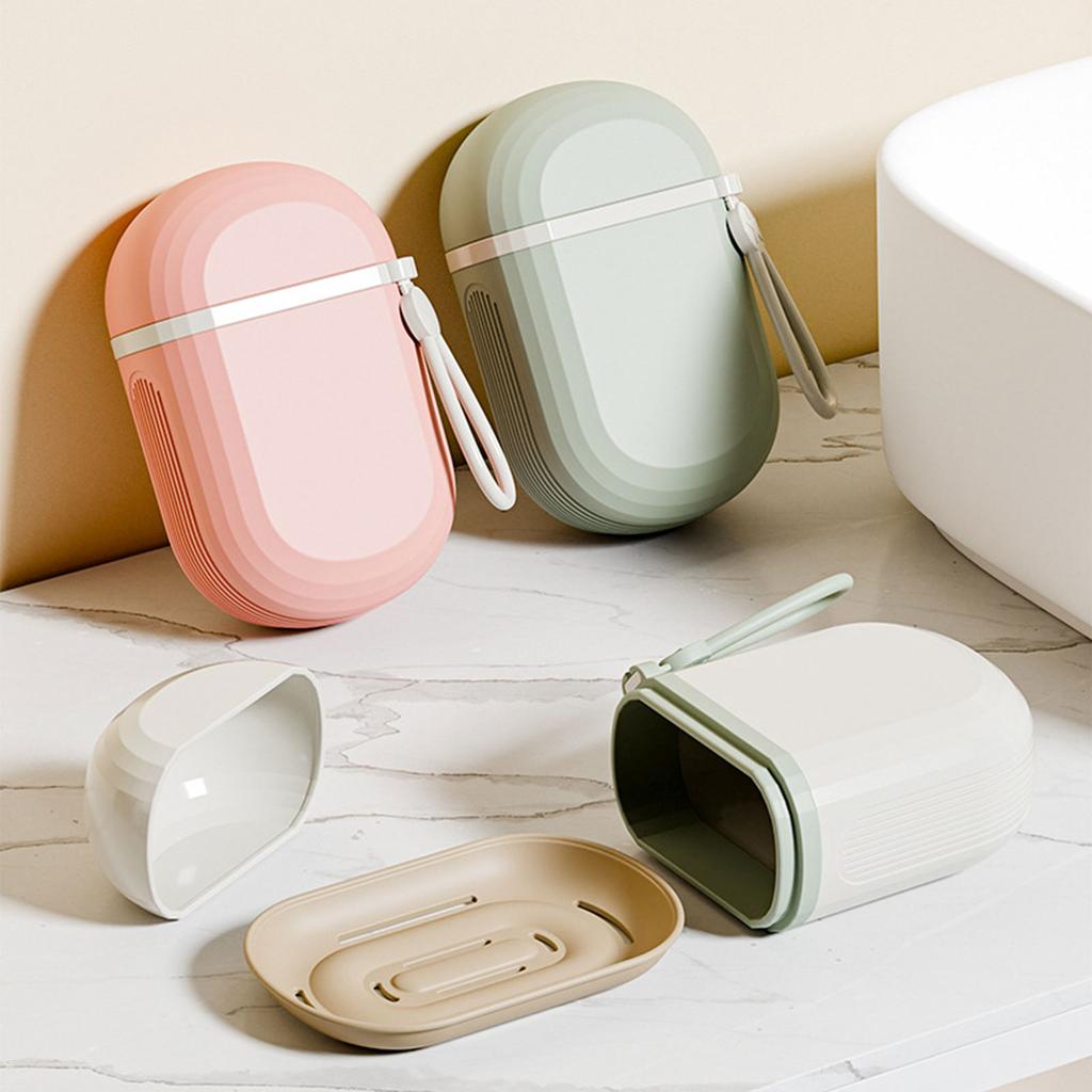 Soap Dish Portable Sealed Waterproof Travel Box Holder Container With Lid Strong Sealing Organizer for Traveling