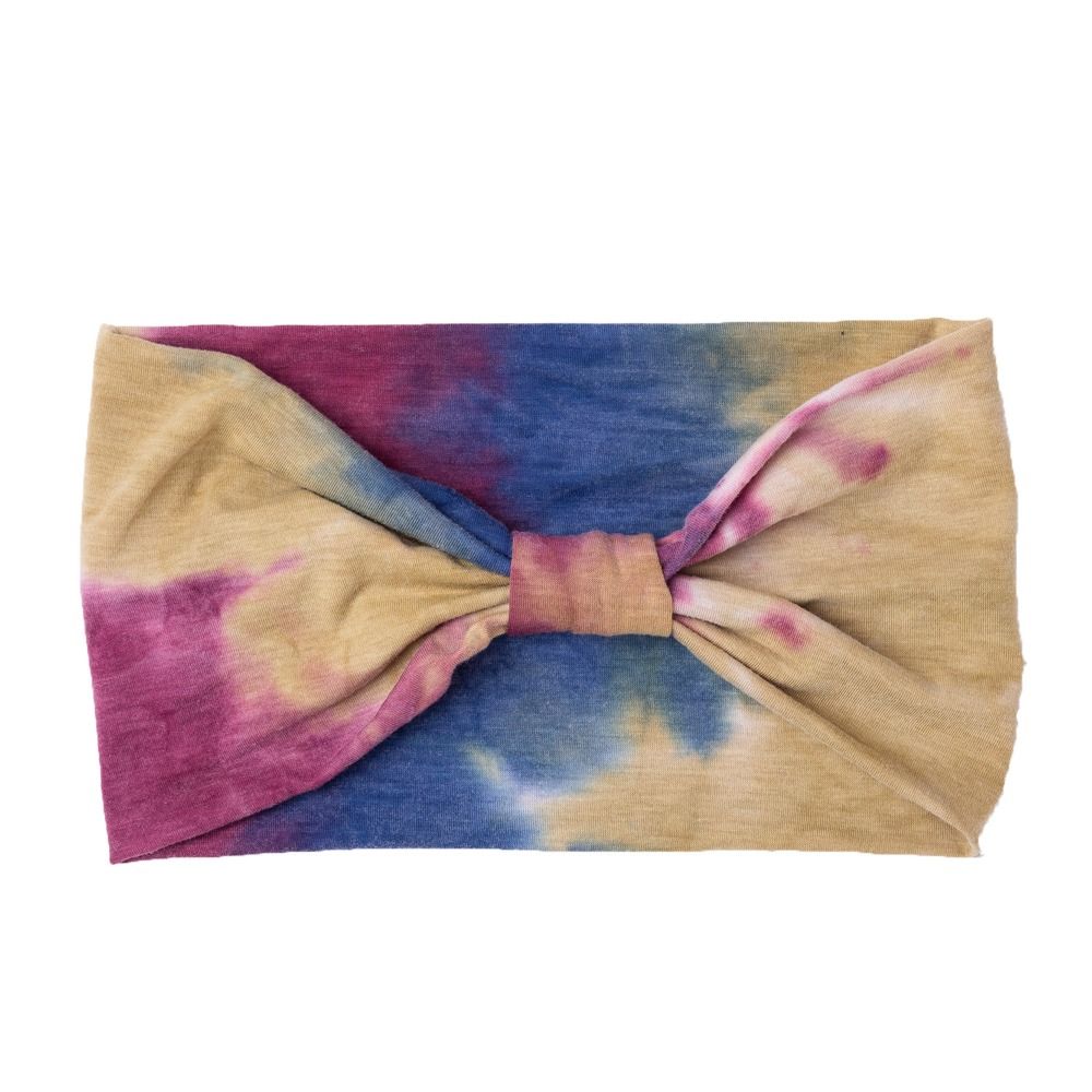 Cotton Tie Dye Headwrap Elastic Sports Sweatband Hair Accessories Yoga Headband  Running