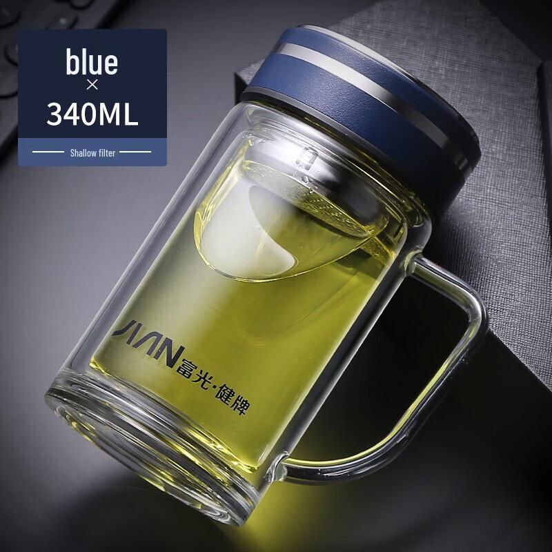 Fuguang Double-Walled Glass Tea Infuser Mug