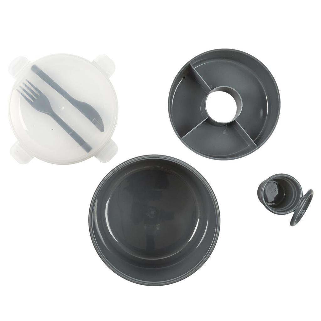 LUNCH BOX Round green 1.4l light breakfast box