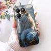 Casing For Tecno Pova 7 4G 5G LJ6 LJ7 Phone Case Pova 7 Pro Pova7 Ultra Cases Cute Cartoon Animals Dragon Lion Soft Black Cover