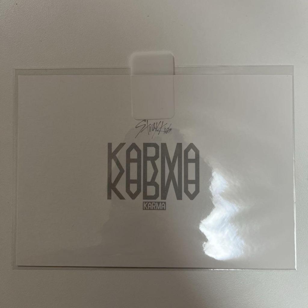 [USED] American KARMA Skzshop Autographed Postcard Seungmin SKZ