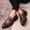 High Quality Thick Soled Business British Wedding Social Leather Shoes Men’s Dress Shoes Trend Formal Shoes Men Loafers 2026