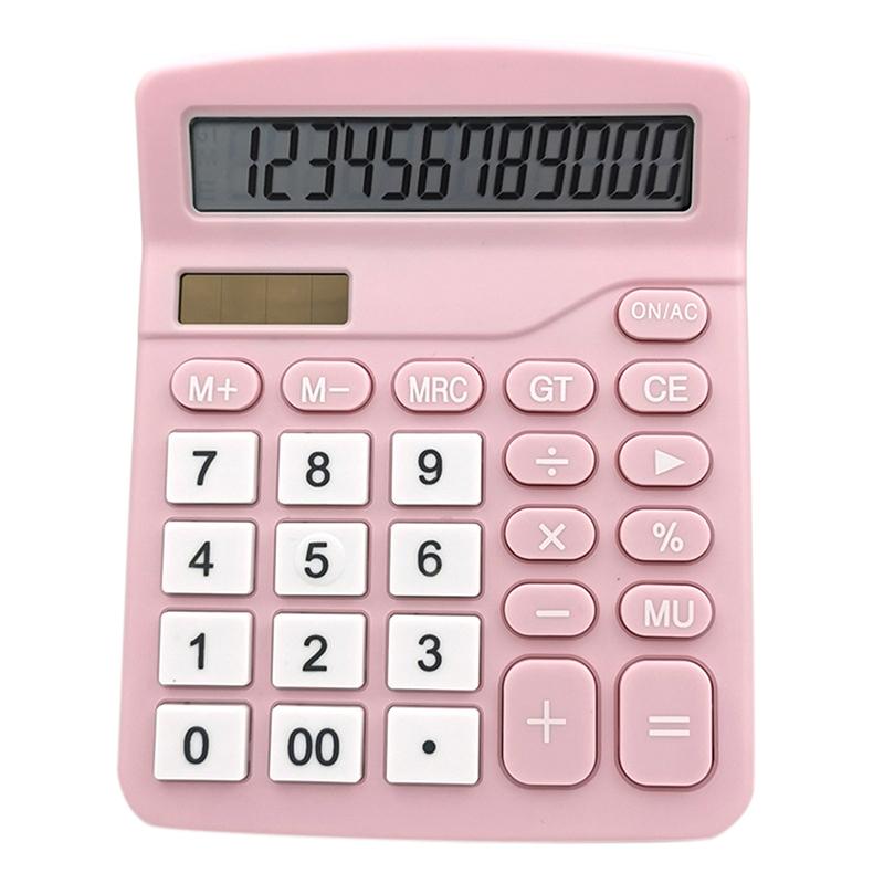 Calculadora electrónica de 12 dígitos Calculadoras de escritorio Hogar Oficina Escuela Solar