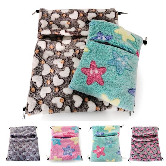 Hamster Warmer Umschlag Hängematte Weiches Plüsch Schlafbett Haustiernest Zubehör