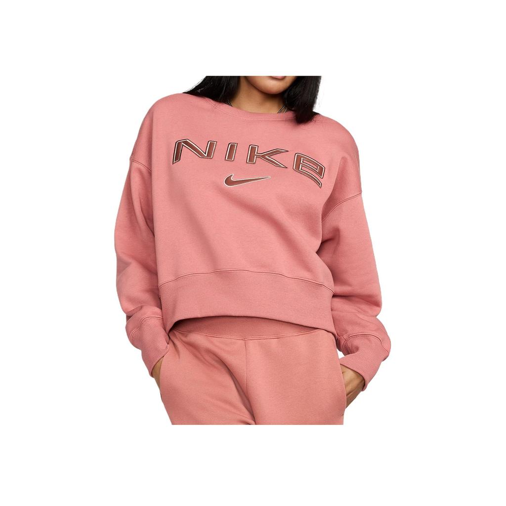 New Nike Sportswear FW/AW24 Sweatshirt Women's Canyon Pink FV7675-634