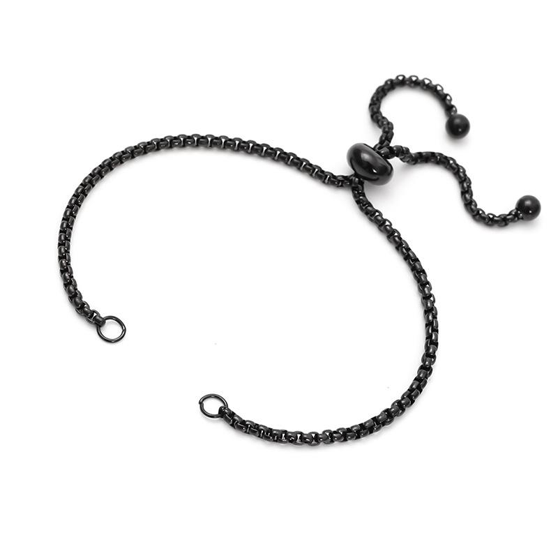 5 Stück/Los Neuer Titanstahl Ausziehbarer Stil Verlängerungskette DIY Schmuckherstellung Verstellbares Armband Zubehör Großhandel