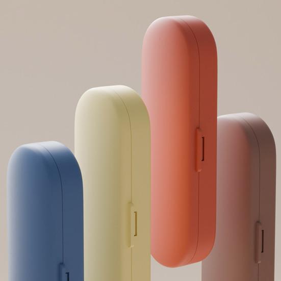 Pill Box with Independent Compartments Pill Organizer Silicone Ring Moisture Proof Travel Case for Morning Noon Evening