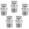 Baosity 5 Pieces 1/4 Inch High Pressure Washer Spray Fan Nozzle Tip 65 Degree Stainless Easy To Install