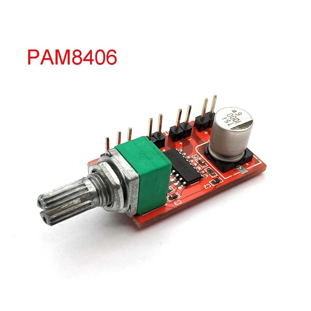 

PAM8406 Digital Power Amplifier Board Bone Conduction Speaker Power Amplifier Board With Volume Potentiometer синій