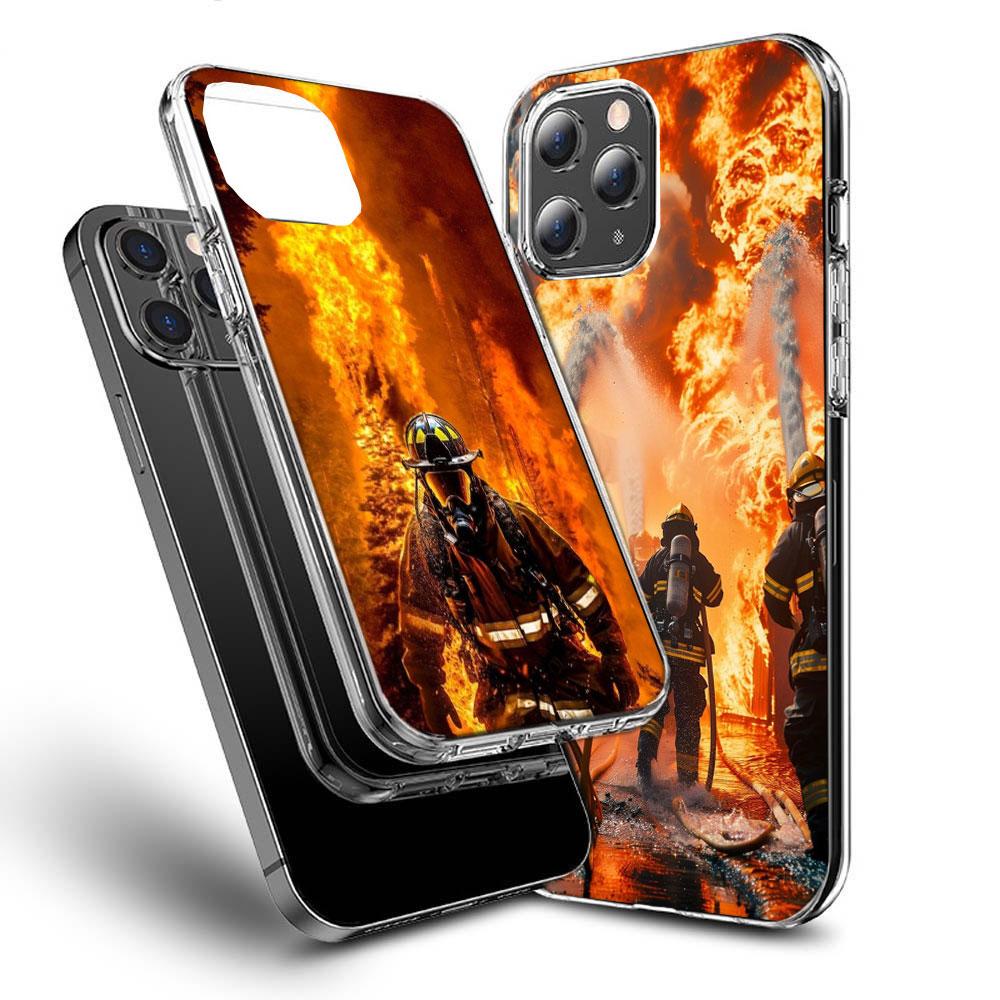 Firefighter Training Phone Case For Iphone 16E 15 Pro 14 Plus 17E 16 17 Pro Max Air 11 12 13 Mini Shockproof Capa Cute Cover