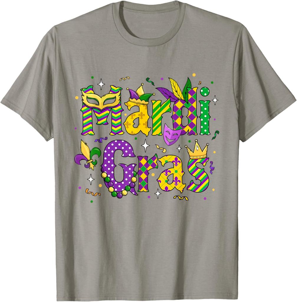 Funny Mardi Gras Parade Outfit Jester Hat Men Women Kids TShirt Unisex Fashion SpringSummer 2026 New Arrival