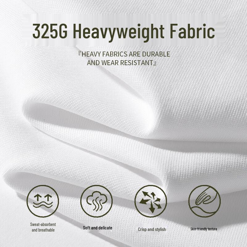 MINISO Men's Heavyweight Round Neck Pullover Sweatshirt