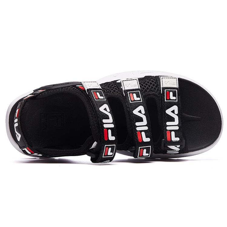 New FILA Morden Chic FMC Beach Sandals Women's Black/White F12W123802GBW