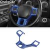 Interior Steering Wheel Trim Cover Accessories For 2011-2018 Dodge Ram 1500 Blue