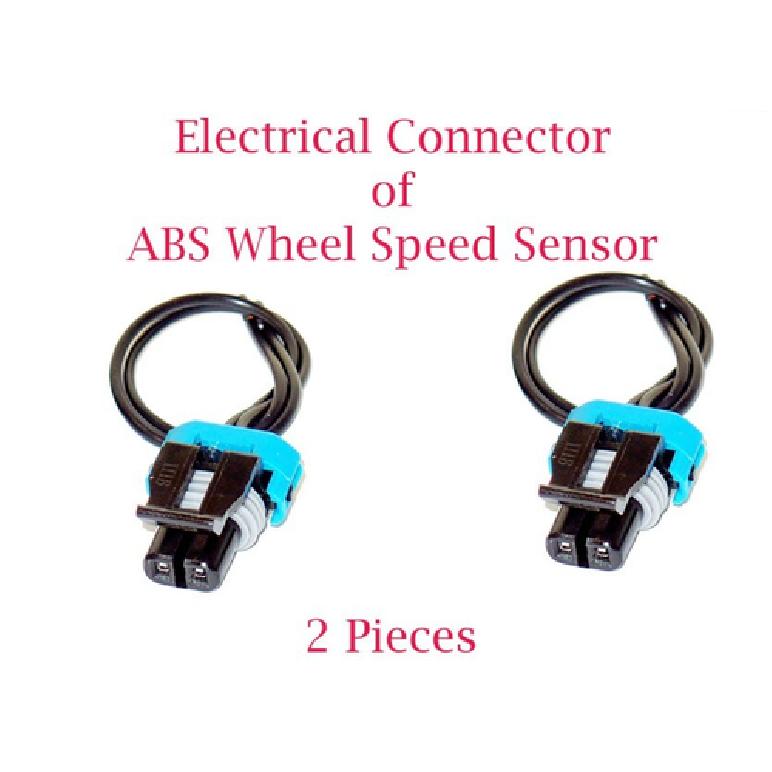 Set 2  ABS Wheel Speed Sensor W/Connector Front-L/R Fits Chevrolet GMC 1995-2000