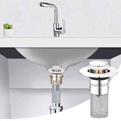 Multifunktionaler Badezimmer-Abfluss-Sieb Spülbecken-Stöpsel Haarfänger Küchen-Abflussstopfen für Wohnung Schlafsaal Hotel Restaurant