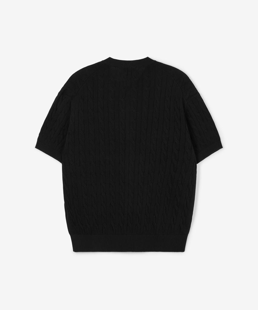 Tngt W Cable Knit Cardigan (Black) Tnsw6E208Bk