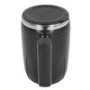 Self Stirring Coffee Mug Rechargeable with Lid Portable Electric Magnetic Automatic Mixing Black