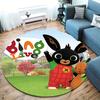 Bing Round Area Rug,Carpet Rug for Living Room Bedroom Sofa Playroom Decor,Non-slip Floor Mat