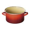 Le Creuset EOS Cherry Cast Compatible Japanese Casserole, 20cm, Red, Iron, Enamel, Gas/Induction [Official Product]