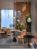Nordic Minimalist Brass and Glass Pendant Light for Bedroom, Bedside, and Restaurant Ambience