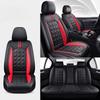 Juego de Fundas Universales para Asientos de Coche para Todas las Estaciones de 5 Plazas, Cuero PU, Cuatro Colores Disponibles, Diseño Sencillo y Cómodo, Adecuado para Vehículos de Cinco Plazas