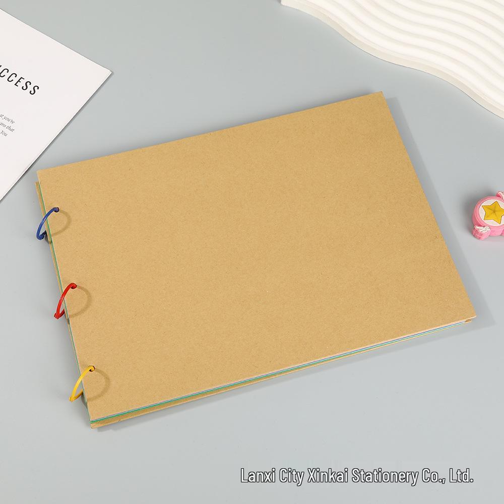 A4 Polaroid Fotoalbum – DIY Scrapbook mit Retro Kraftpapier