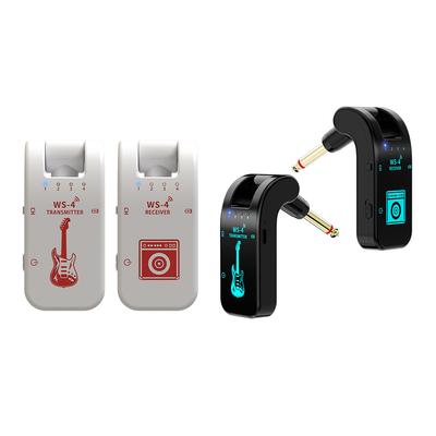 Sistema de Guitarra Inalámbrico 2.4GHZ Batería de Litio Recargable Incorporada Transmisor Receptor de Audio Transmisión de 40M 10 Horas de Duración de la Batería