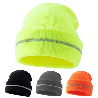 Ανδρικό Υπαίθριο Καπέλο με Ανακλαστική Λωρίδα Υψηλή Ελαστικότητα Κρατά Ζεστό Μονόχρωμο