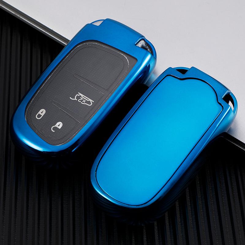 Compatible Key Cover for Jeep Compass, Renegade, Grand Cherokee & Dodge
