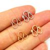 30Pcs Stainless Steel Gold Color W Shape End Clasps Hooks Chain Connectors For Bracelet Necklace DIY Jewelry Making Supplies