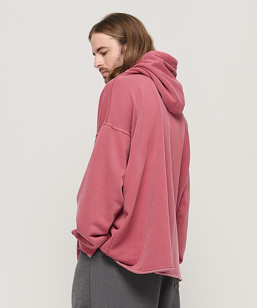 PIGMENT Washed Hoodie (Red)