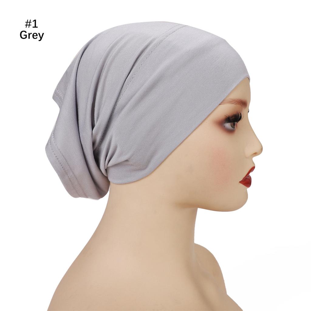 High Quality Wide Brimmed Double Stitches Large Hijab Cap Modal Jersey Cotton Inner Caps Muslim Woman Scarf Islamic Under Caps