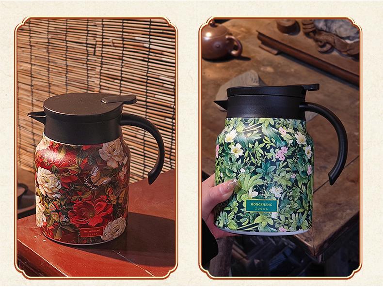 Chinese Teapot: Large-Capacity Insulated Stovetop Tea Maker with Tea-Water Separation for Traditional Brewing
